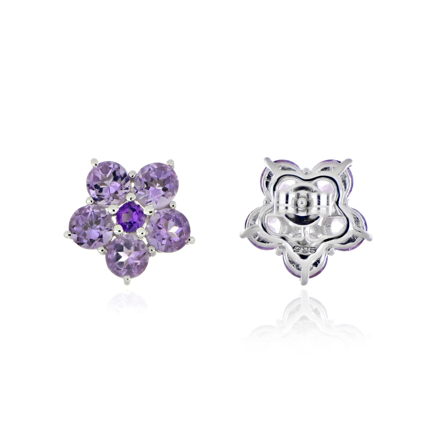 Rose de France Floral Stud Earrings