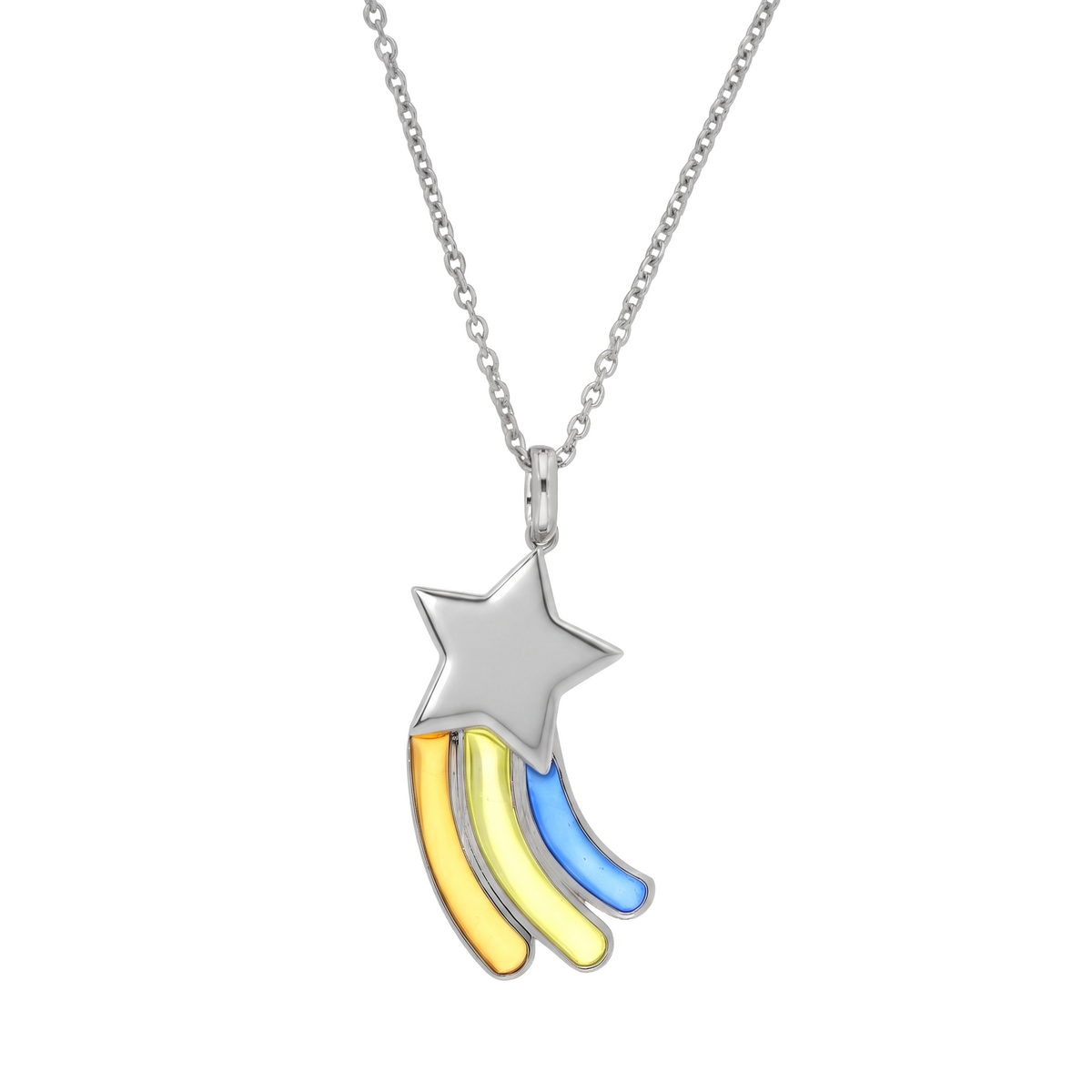 Shooting Star Kids Pendant – Colorful Enamel Star Charm Pendant