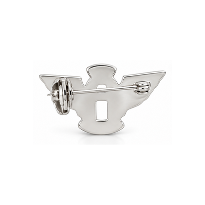 Akin Spirit “A” Aviator Wing Logo Brooch Pin with Enamel