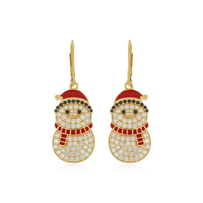 Festive Snowman Earrings
