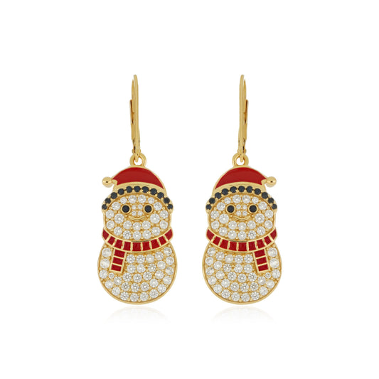 Festive Snowman Earrings