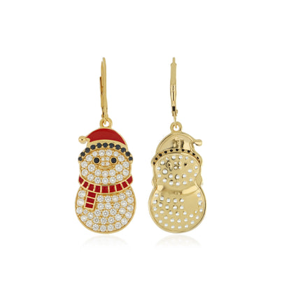 Festive Snowman Earrings