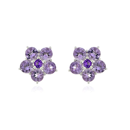 Rose de France Floral Stud Earrings