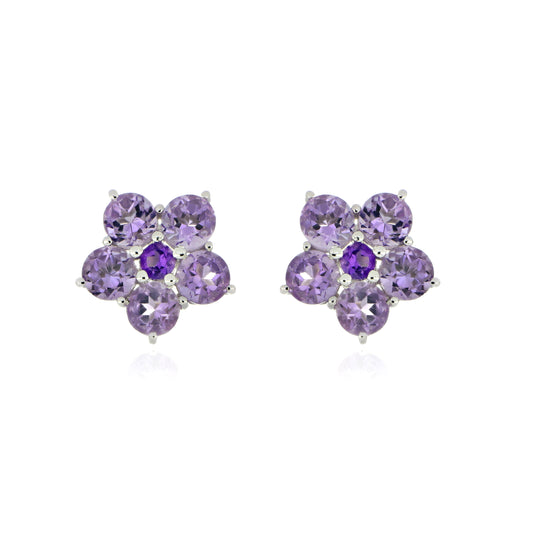 Rose de France Floral Stud Earrings