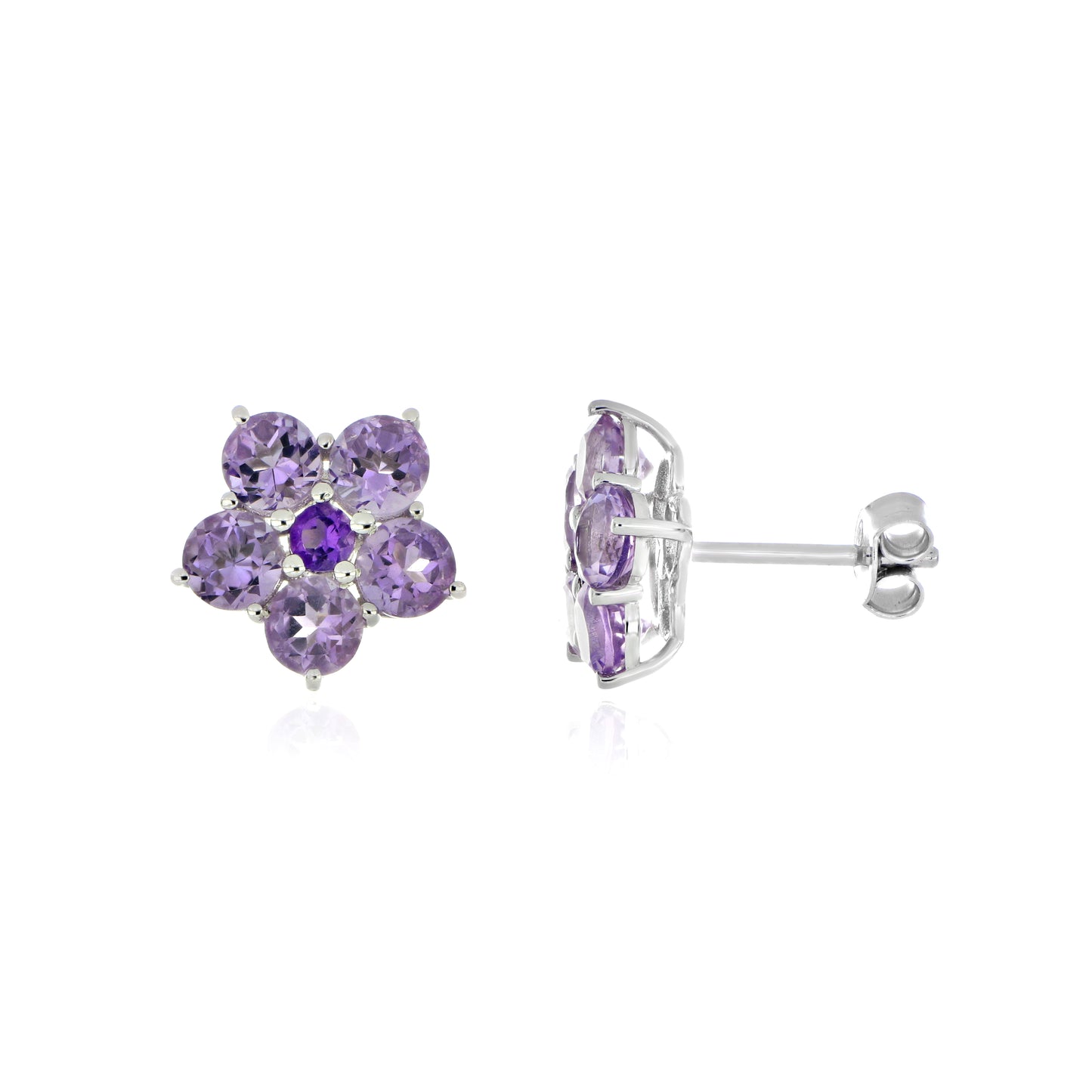 Rose de France Floral Stud Earrings