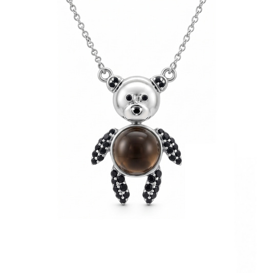 Whimsical Teddy Bear Necklace