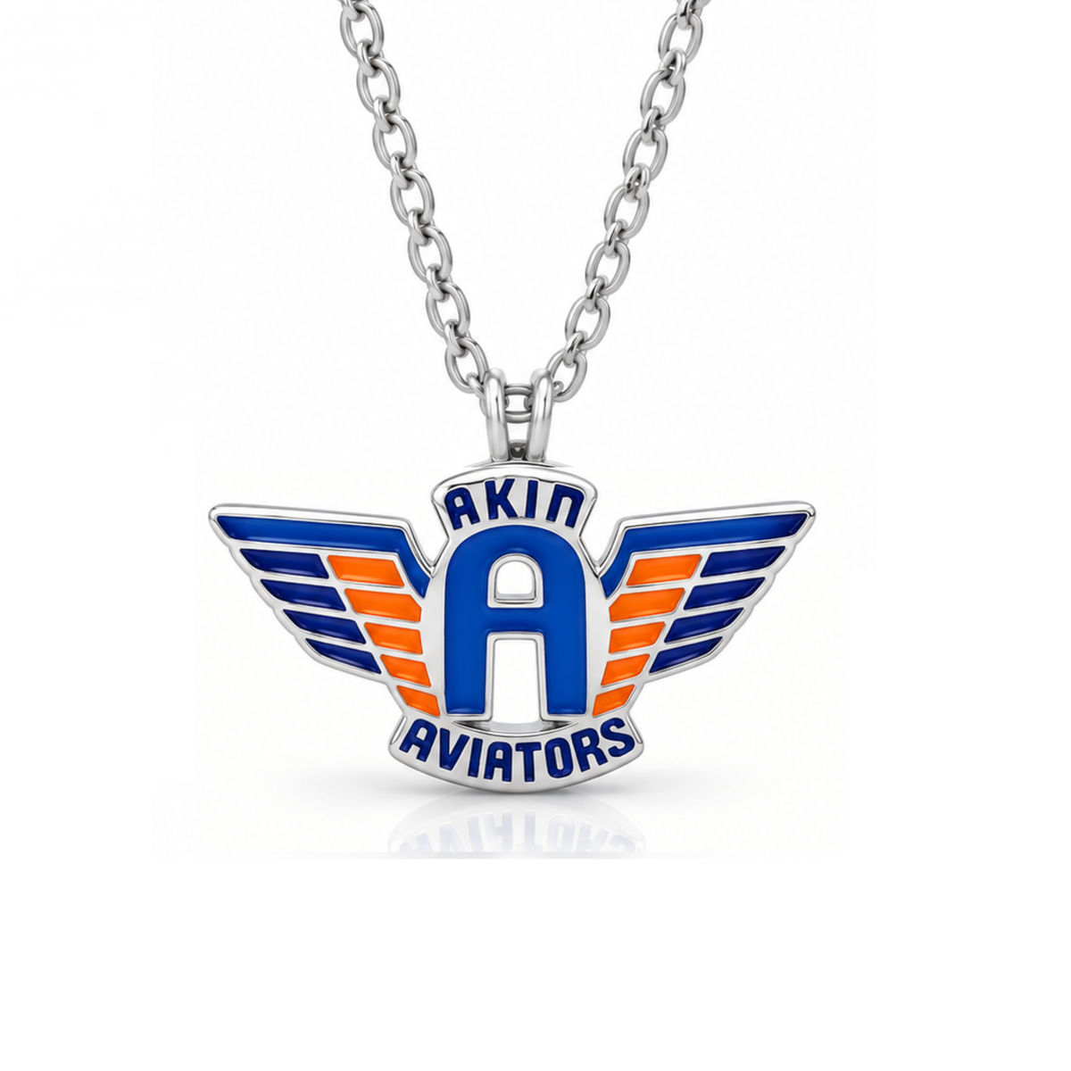 Akin Spirit Aviators Wing Logo  Enamel Pendant