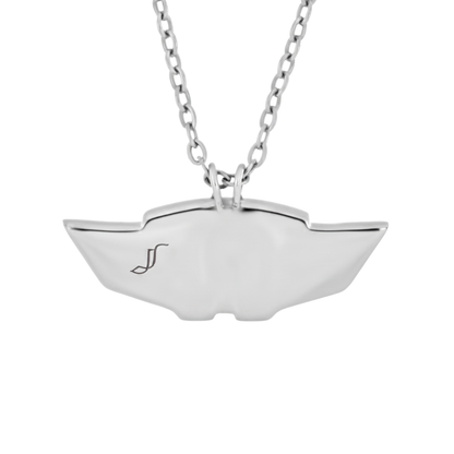 Akin Spirit Aviators Wing Logo Pendant with Oxidized