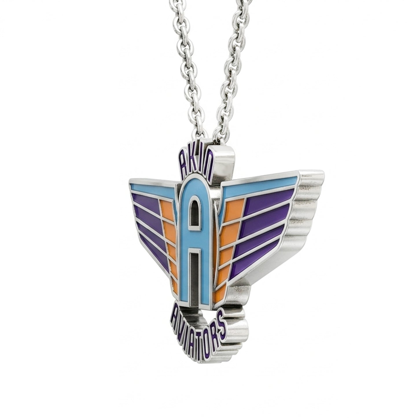 Akin Spirit Aviators Wing Logo Pendant with Enamel