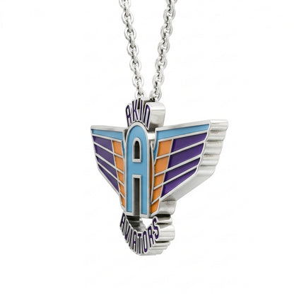 Akin Spirit Aviators Wing Logo Pendant with Enamel