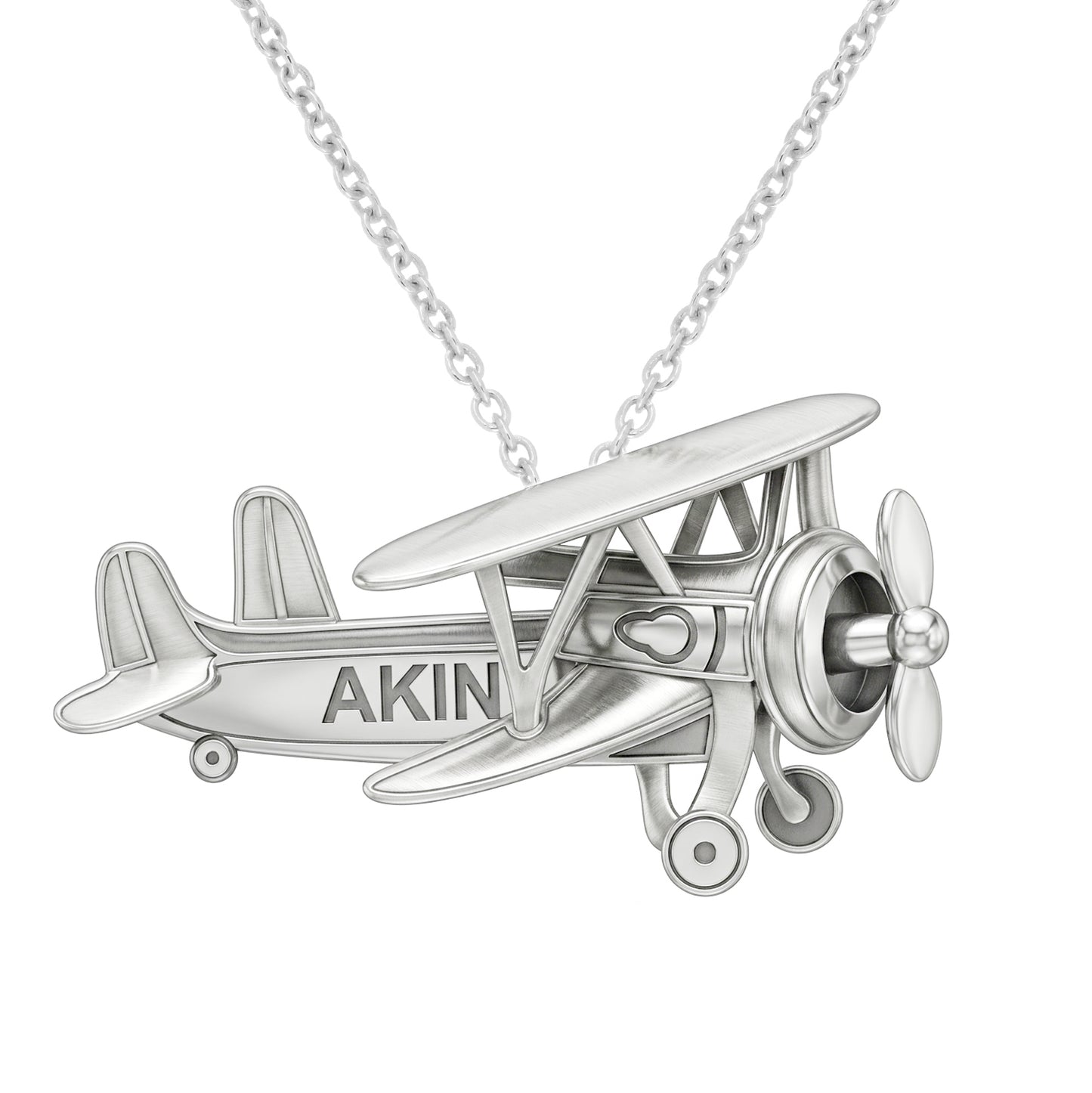 Akin Spirit Aviator Pendant with Oxidized